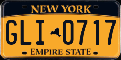 NY license plate GLI0717