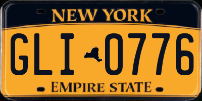 NY license plate GLI0776