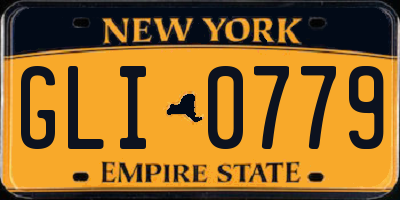 NY license plate GLI0779
