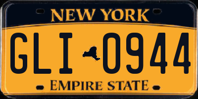 NY license plate GLI0944