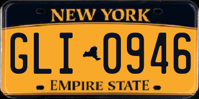 NY license plate GLI0946