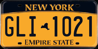NY license plate GLI1021