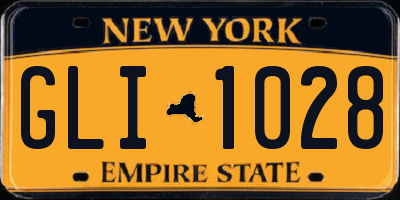 NY license plate GLI1028