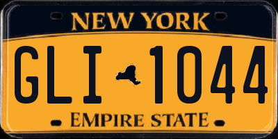 NY license plate GLI1044