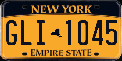 NY license plate GLI1045