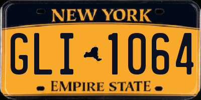 NY license plate GLI1064