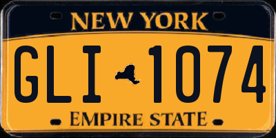 NY license plate GLI1074