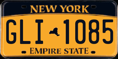 NY license plate GLI1085