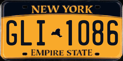 NY license plate GLI1086
