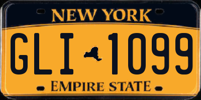 NY license plate GLI1099