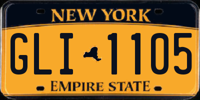 NY license plate GLI1105