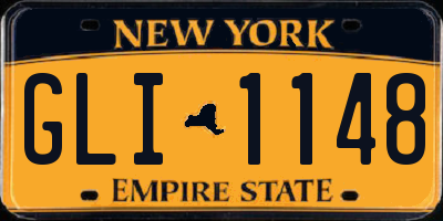 NY license plate GLI1148