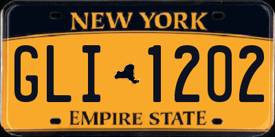 NY license plate GLI1202