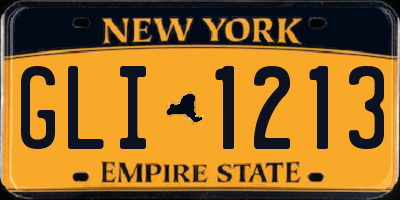 NY license plate GLI1213