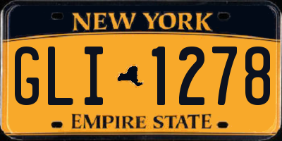 NY license plate GLI1278
