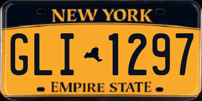 NY license plate GLI1297