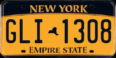 NY license plate GLI1308