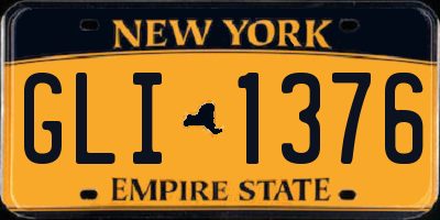 NY license plate GLI1376