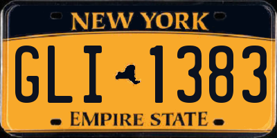 NY license plate GLI1383