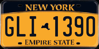 NY license plate GLI1390
