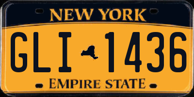 NY license plate GLI1436