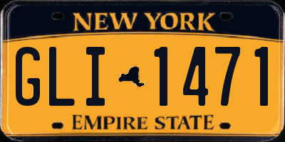 NY license plate GLI1471