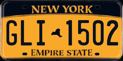 NY license plate GLI1502