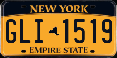 NY license plate GLI1519