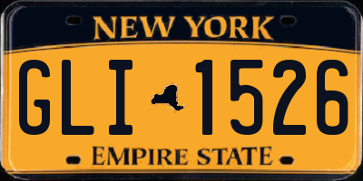 NY license plate GLI1526