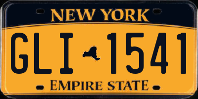 NY license plate GLI1541