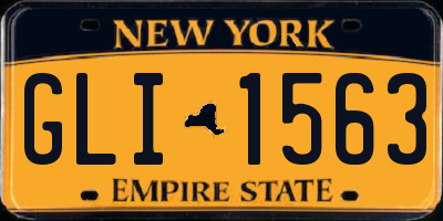 NY license plate GLI1563