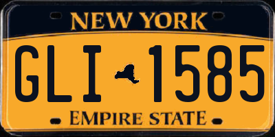 NY license plate GLI1585