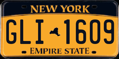NY license plate GLI1609