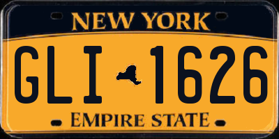 NY license plate GLI1626