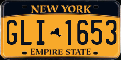 NY license plate GLI1653