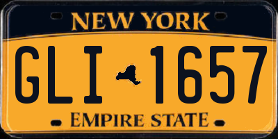 NY license plate GLI1657