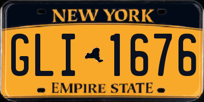 NY license plate GLI1676