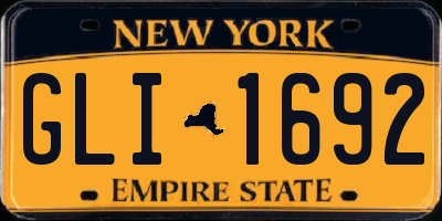 NY license plate GLI1692