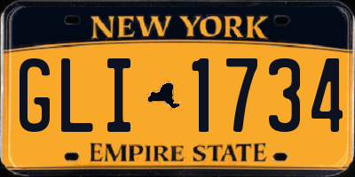 NY license plate GLI1734