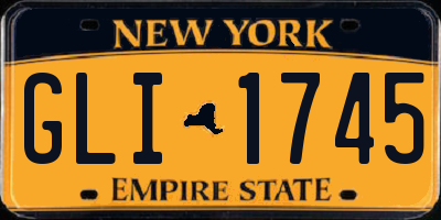 NY license plate GLI1745