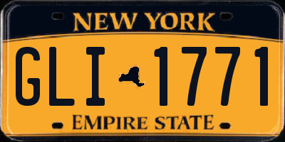 NY license plate GLI1771