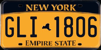 NY license plate GLI1806