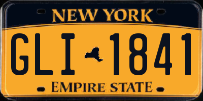 NY license plate GLI1841