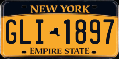 NY license plate GLI1897