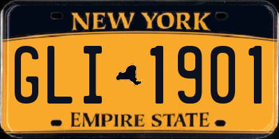 NY license plate GLI1901