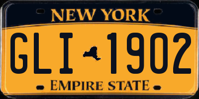 NY license plate GLI1902