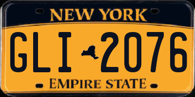 NY license plate GLI2076