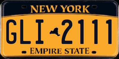 NY license plate GLI2111
