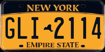 NY license plate GLI2114
