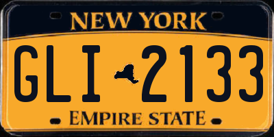 NY license plate GLI2133